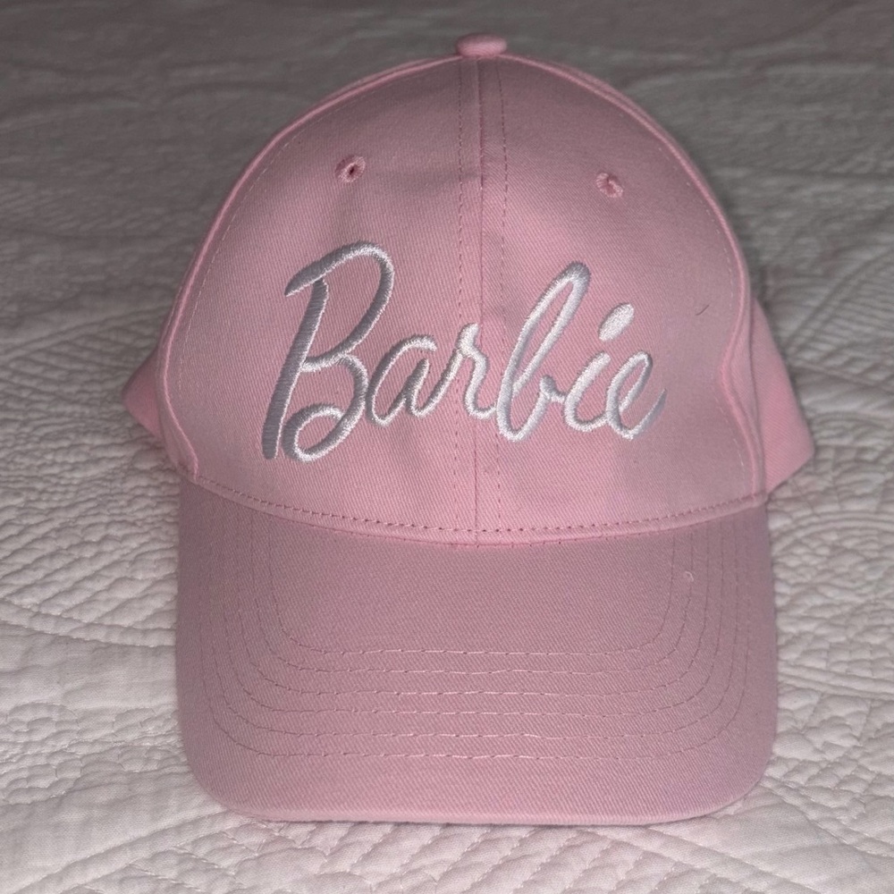 Barbie Embroidered Logo Pink Baseball Hat